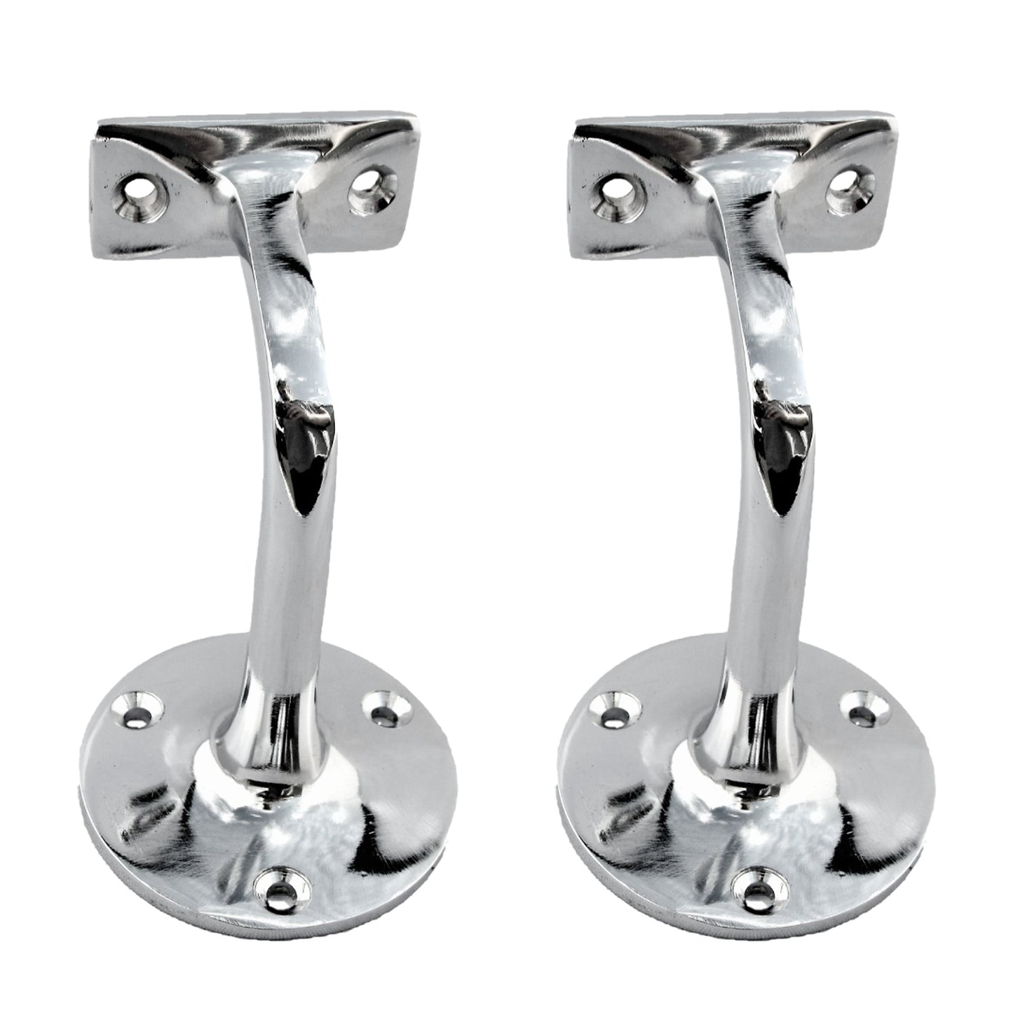 Marketplace JPG companion for Handrail Bracket Bannister Stair Rail Support Chrome 2-6 - 76mm