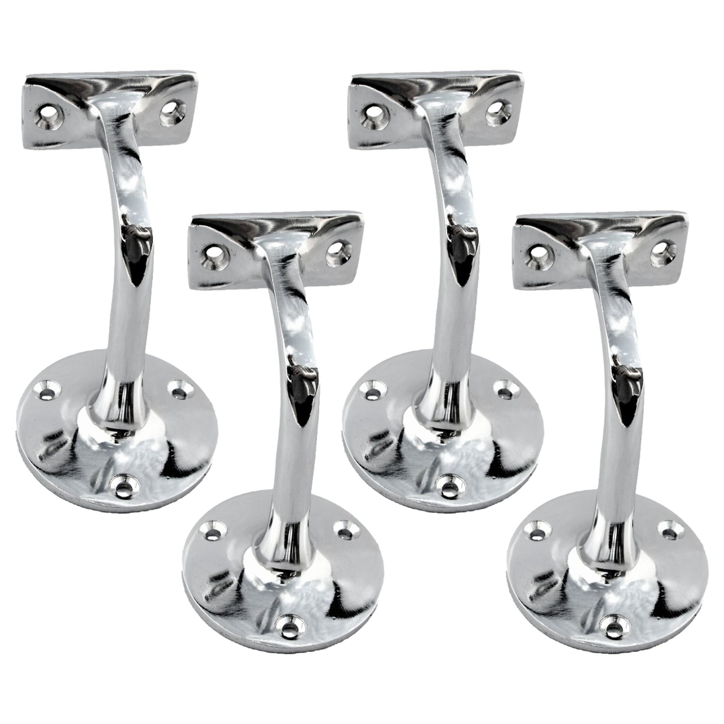 Marketplace JPG companion for Handrail Bracket Bannister Stair Rail Support Chrome 2-6 - 76mm