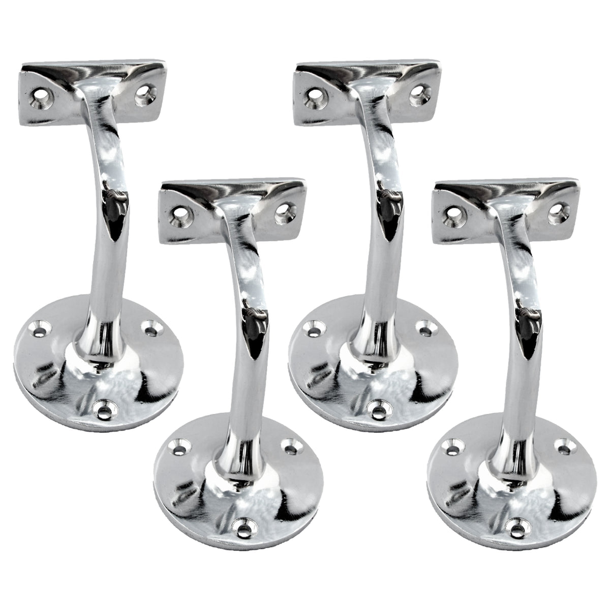 Marketplace JPG companion for Handrail Bracket Bannister Stair Rail Support Chrome 2-6 - 76mm