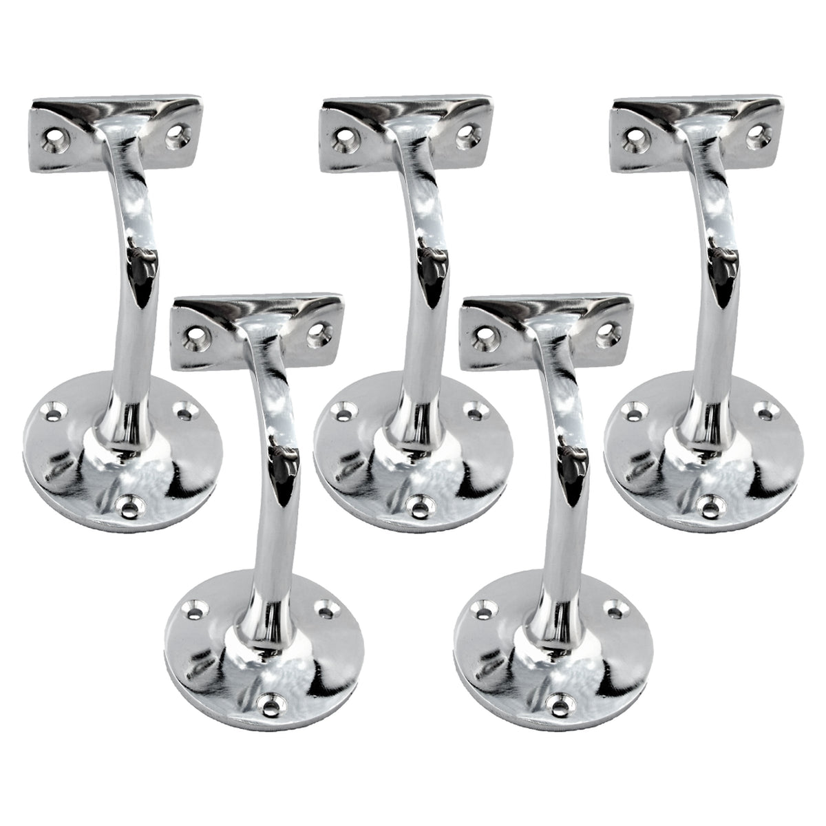 Marketplace JPG companion for Handrail Bracket Bannister Stair Rail Support Chrome 2-6 - 76mm