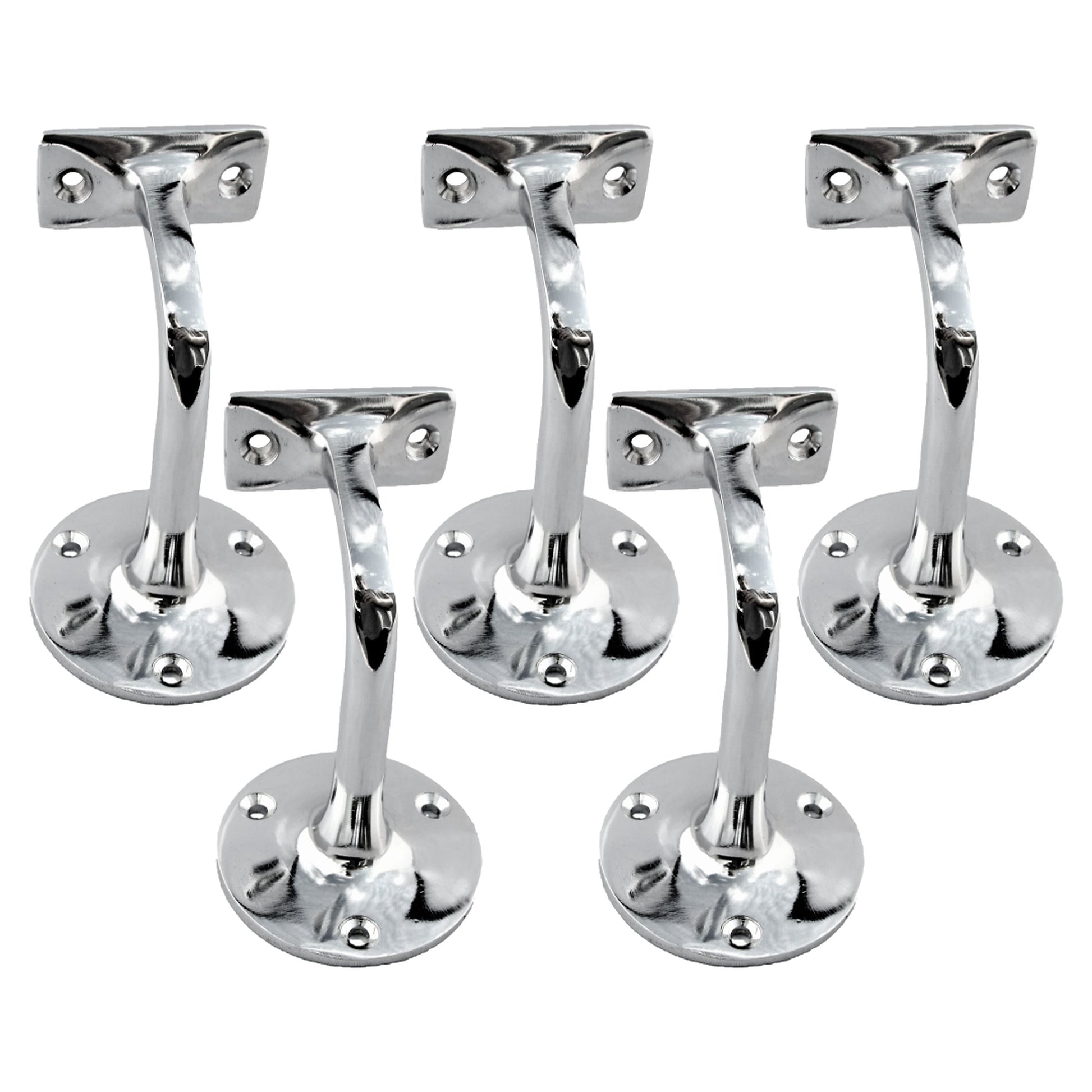 Marketplace JPG companion for Handrail Bracket Bannister Stair Rail Support Chrome 2-6 - 76mm