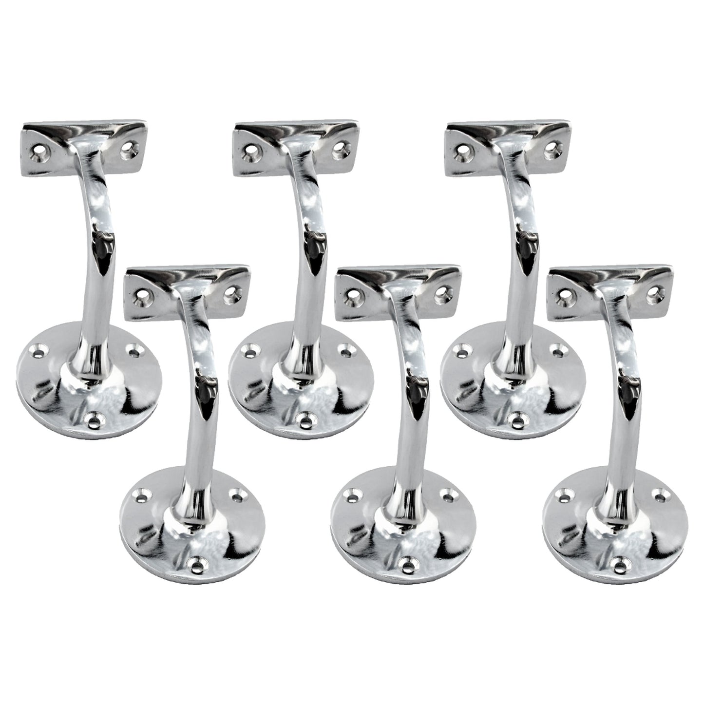 Marketplace JPG companion for Handrail Bracket Bannister Stair Rail Support Chrome 2-6 - 76mm