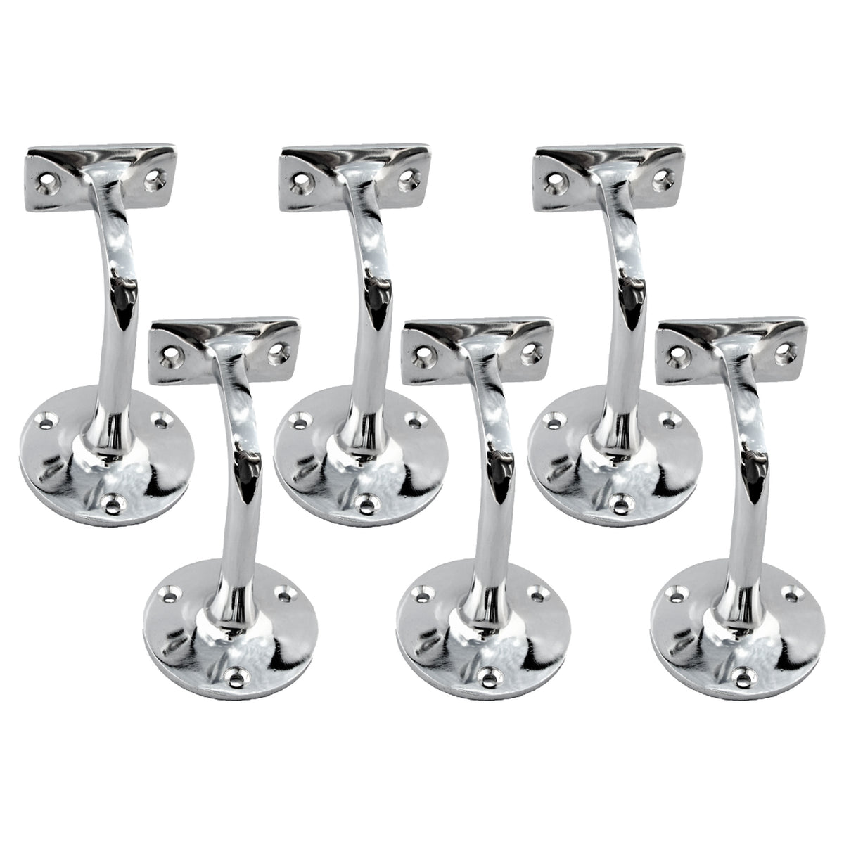 Marketplace JPG companion for Handrail Bracket Bannister Stair Rail Support Chrome 2-6 - 76mm
