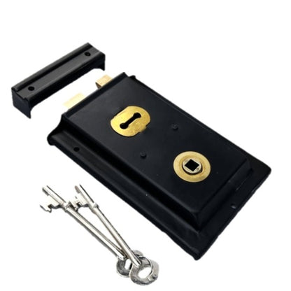 Marketplace JPG companion for Black Rim Lock Victorian Style Brass - 6" x 4"