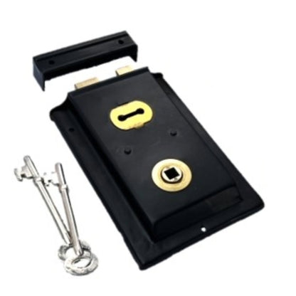 Marketplace JPG companion for Black Rim Lock Victorian Style Brass - 6" x 4"