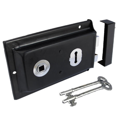 Marketplace JPG companion for Black Rim Lock Victorian Style Chrome - 6" x 4"