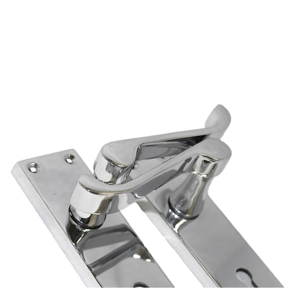 Marketplace JPG companion for Door Handles Victorian Scroll Lever Lock - Chrome Pack Hinges 150 X 40mm