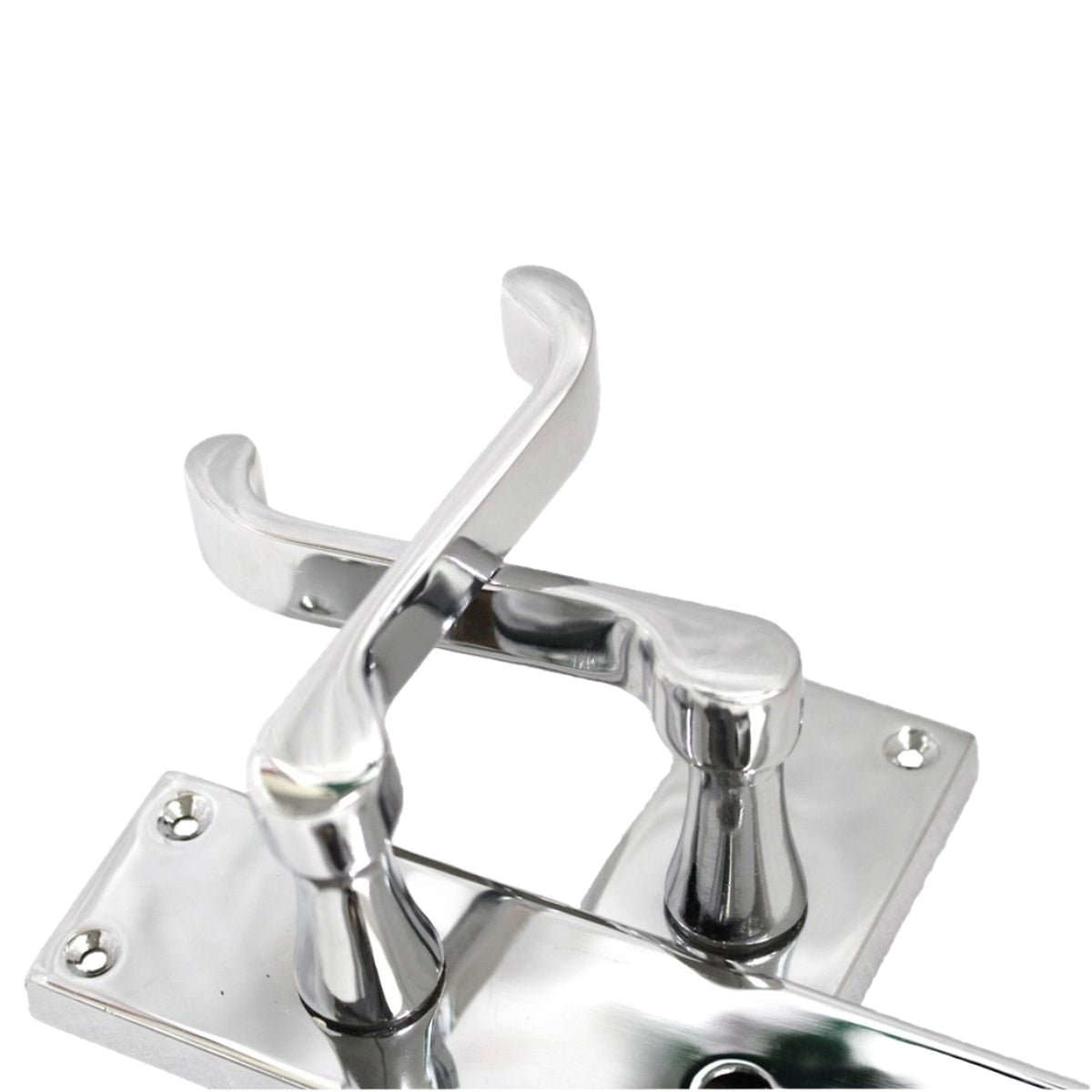 Marketplace JPG companion for Door Handles Victorian Scroll Lever Lock - Chrome Pack Hinges 150 X 40mm