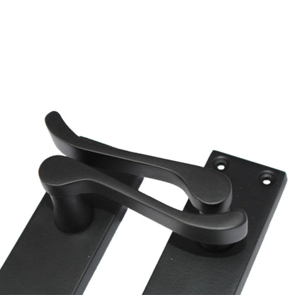 Marketplace JPG companion for Door Handles Victorian Scroll Lever Lock - Matt Black Pack Hinges 150 X 40mm