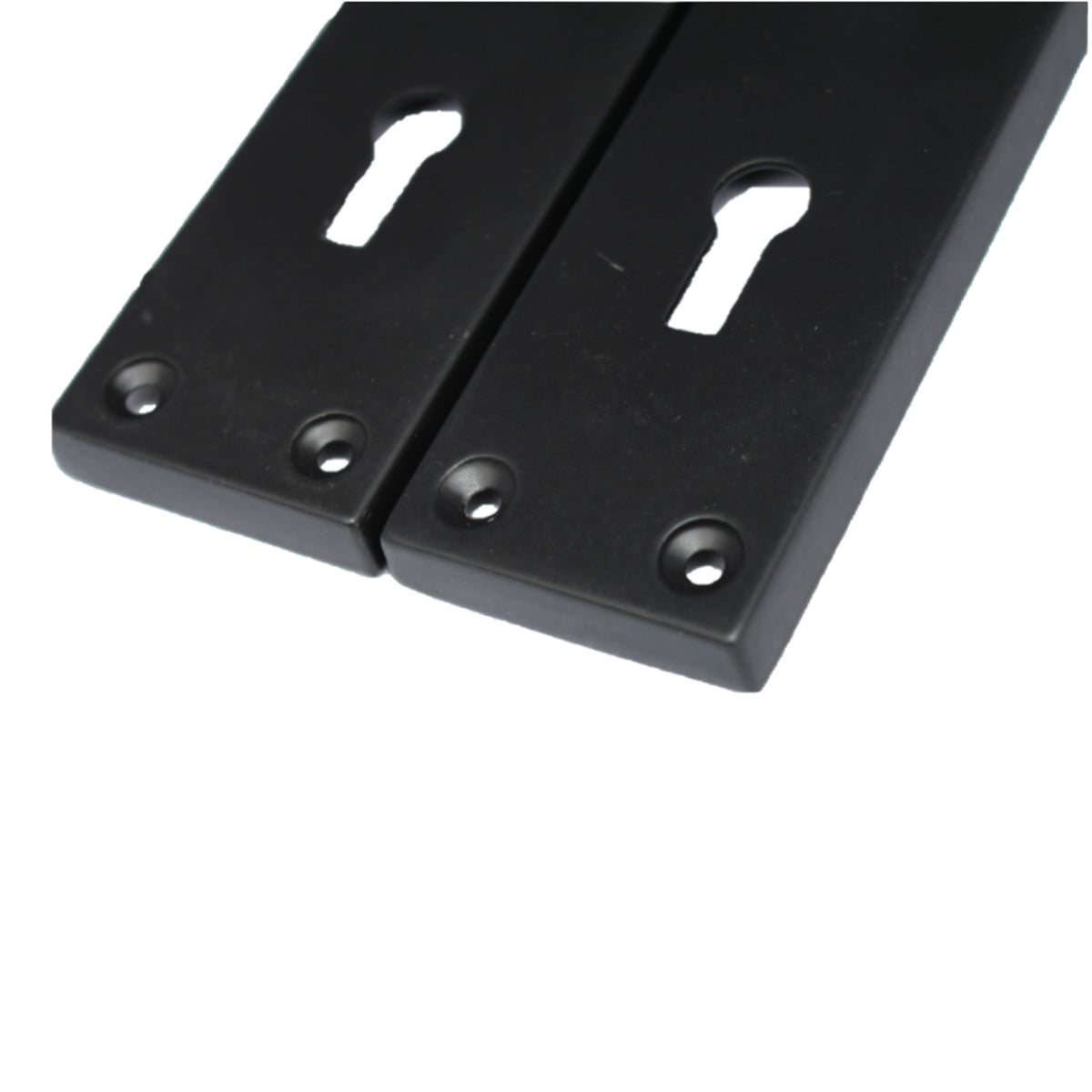 Marketplace JPG companion for Door Handles Victorian Scroll Lever Lock - Matt Black Pack Hinges 150 X 40mm