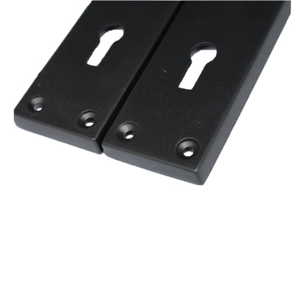 Marketplace JPG companion for Door Handles Victorian Scroll Lever Lock - Matt Black Pack Hinges 150 X 40mm