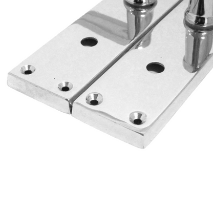 Door Handles Straight Bath Lock Handle - Chrome 150 x 40mm