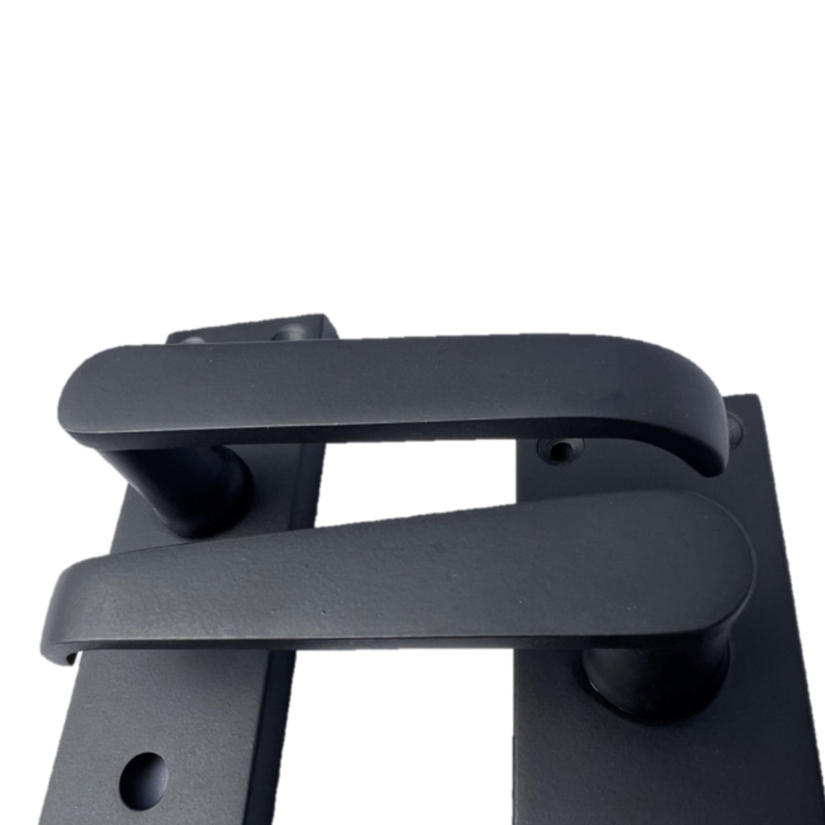 Marketplace JPG companion for Bathroom Door Handle Set - Matt Black Straight Lever Victorian Handles - 3"