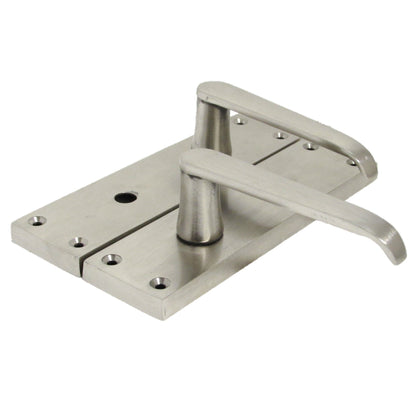 Marketplace JPG companion for Door Handles Straight Bath Lock Handle - Satin 150 X 40mm