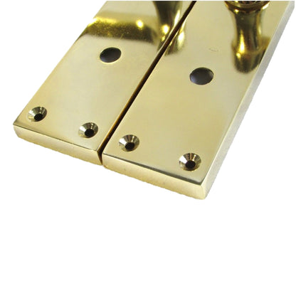 Marketplace JPG companion for Door Handles Victorian Scroll Lever Bath Lock - Brass 150 X 40mm