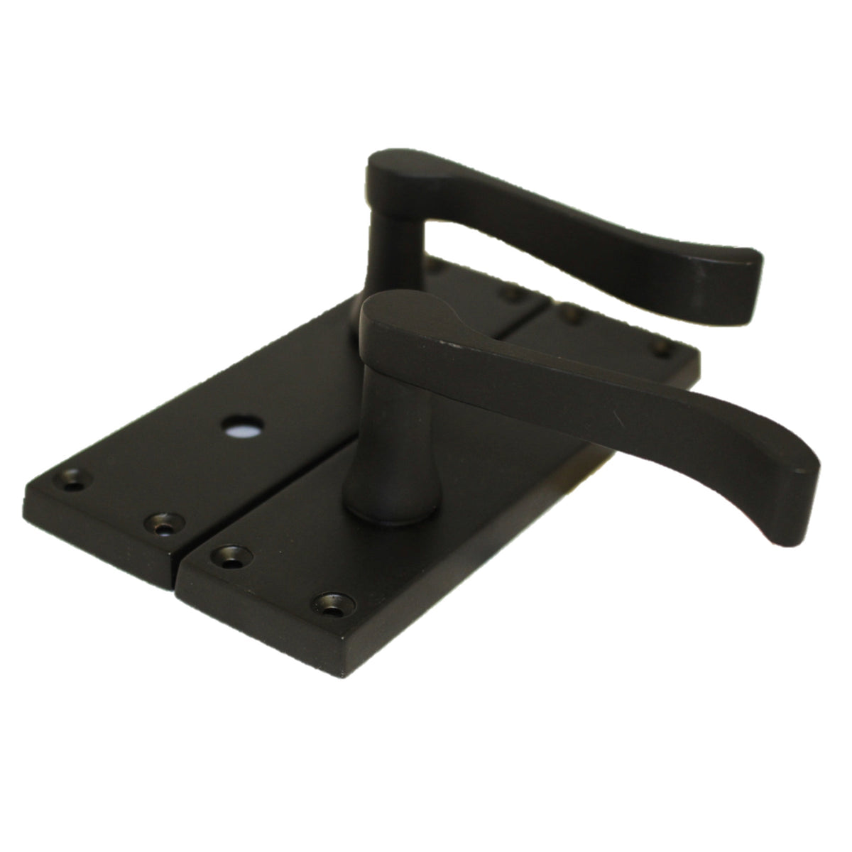 Marketplace JPG companion for Door Handles Victorian Scroll Lever Bath Lock - Matt Black Pack Hinges 150 X 40mm