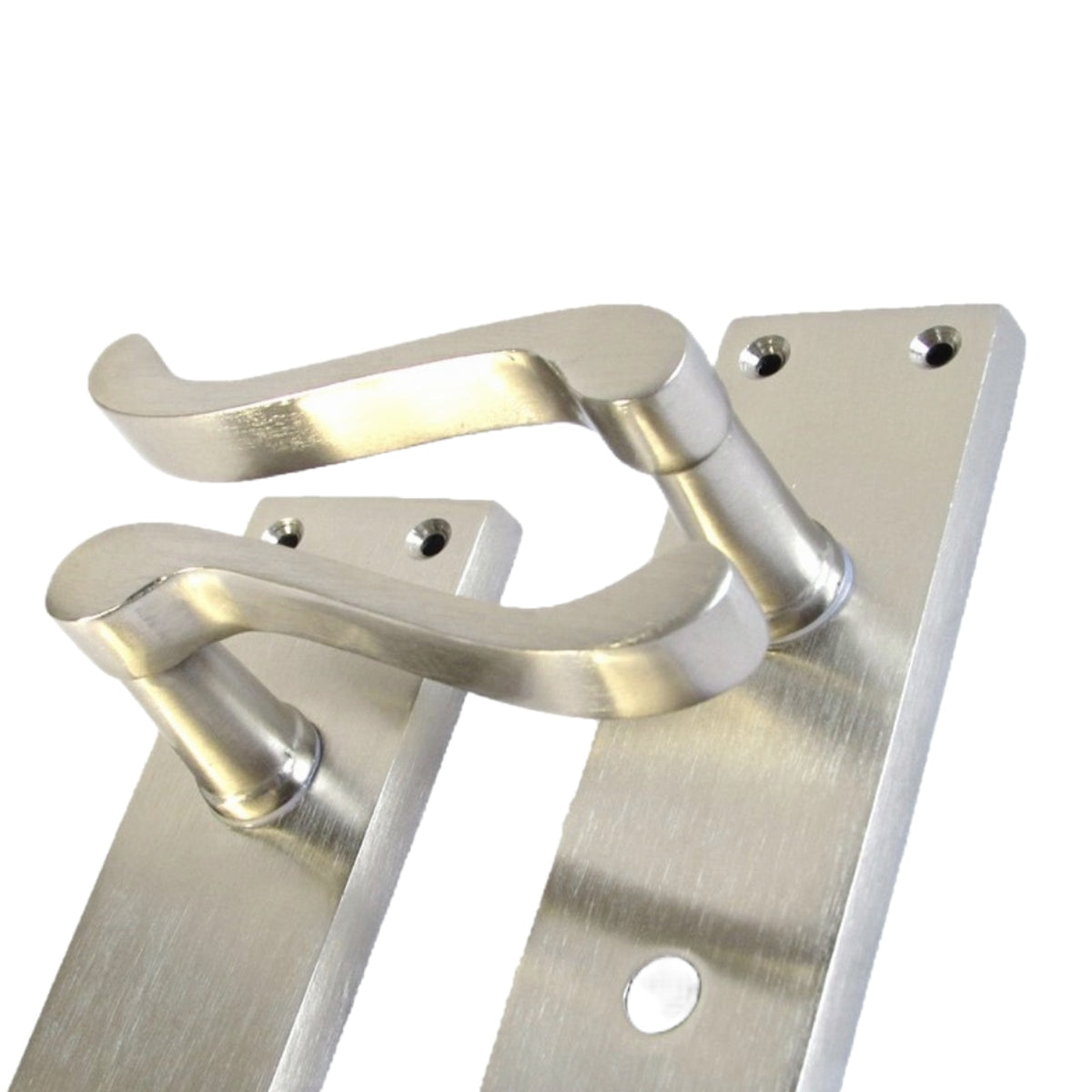 Marketplace JPG companion for Door Handles Victorian Scroll Lever Bath Lock - Satin Pack Hinges 150 X 40mm