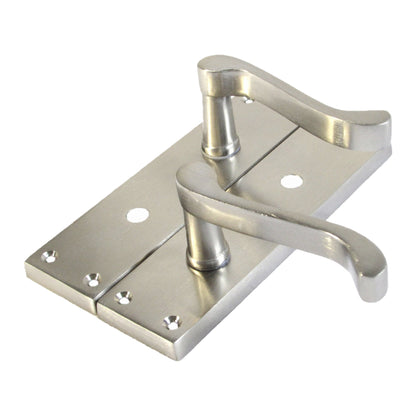 Marketplace JPG companion for Door Handles Victorian Scroll Lever Bath Lock - Satin Pack Hinges 150 X 40mm
