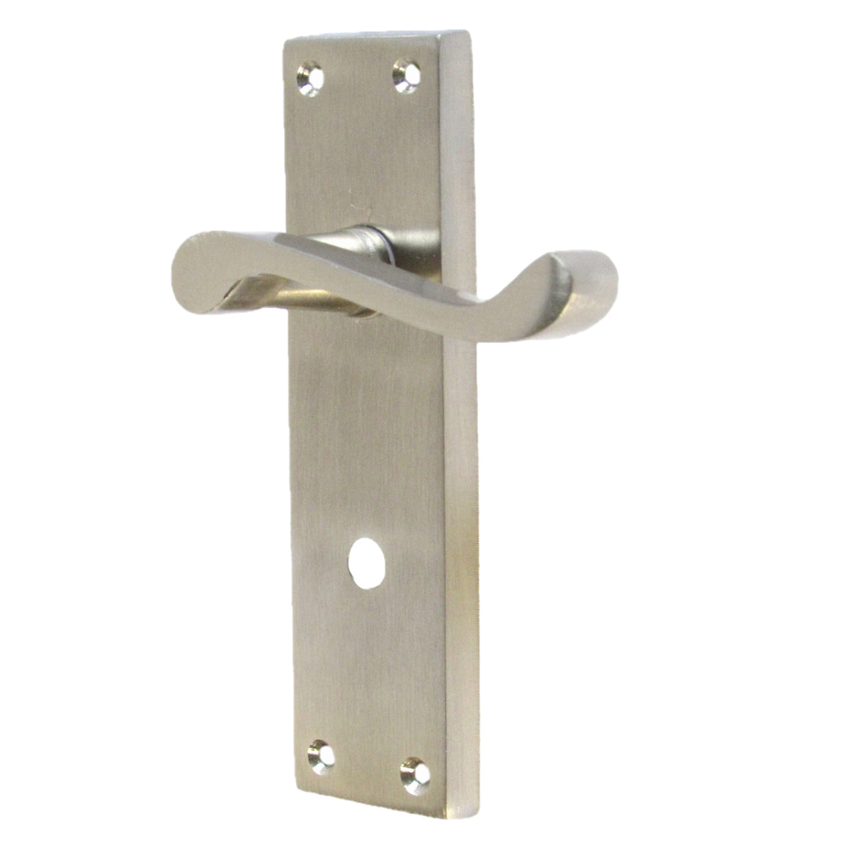 Marketplace JPG companion for Door Handles Victorian Scroll Lever Bath Lock - Satin Pack Hinges 150 X 40mm