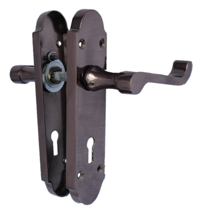 Marketplace JPG companion for Epsom Door Handle Key Lock Scroll Lever - Black Nickel - 169mm X 40mm