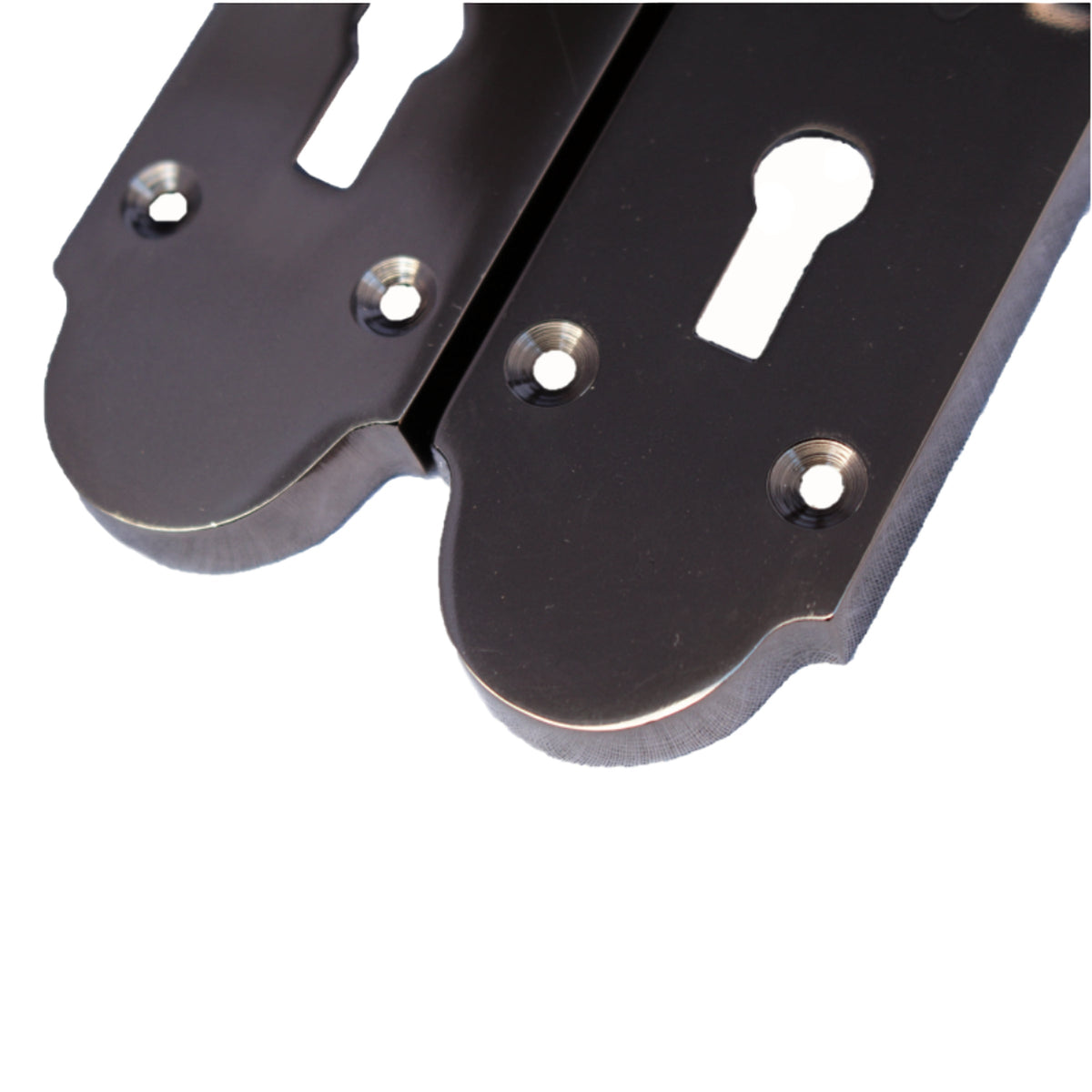 Marketplace JPG companion for Epsom Door Handle Key Lock Scroll Lever - Black Nickel - 169mm X 40mm