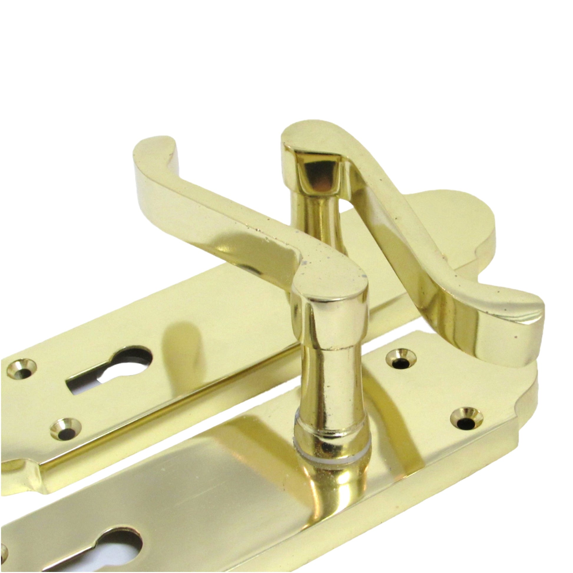 Marketplace JPG companion for Epsom Door Handle Lock Victorian Scroll Lever - Brass - 169mm X 40mm