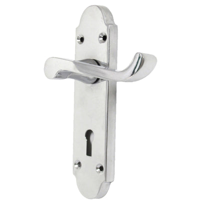 Marketplace JPG companion for Epsom Door Handle Key Lock Scroll Lever - Polished Chrome Pack