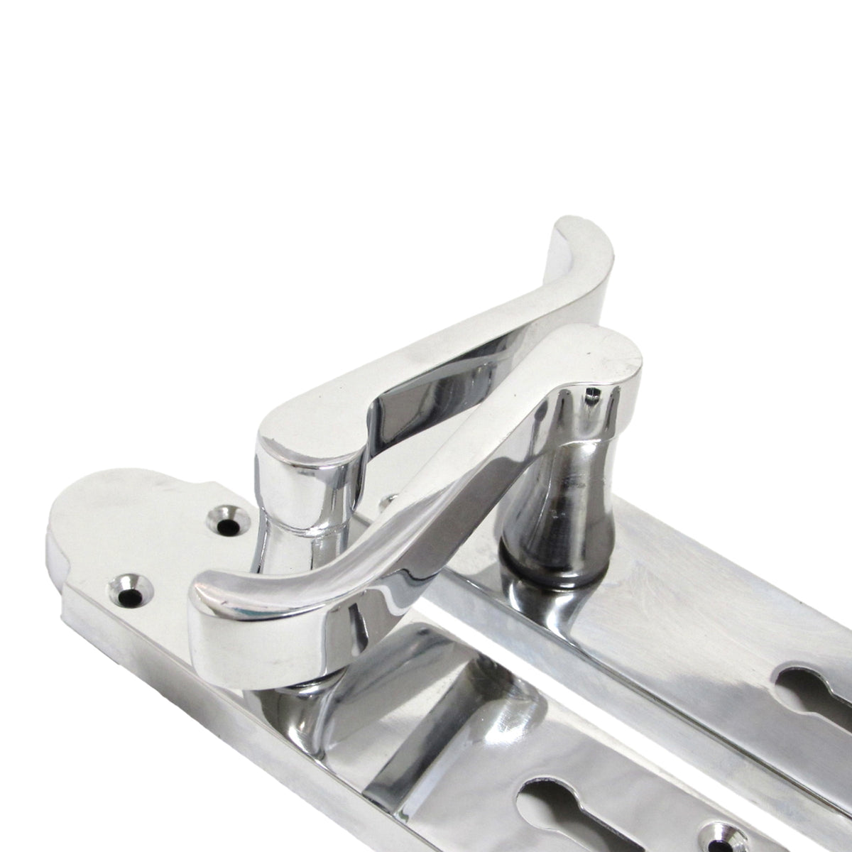 Marketplace JPG companion for Epsom Door Handle Key Lock Scroll Lever - Polished Chrome - 169mm X 40mm