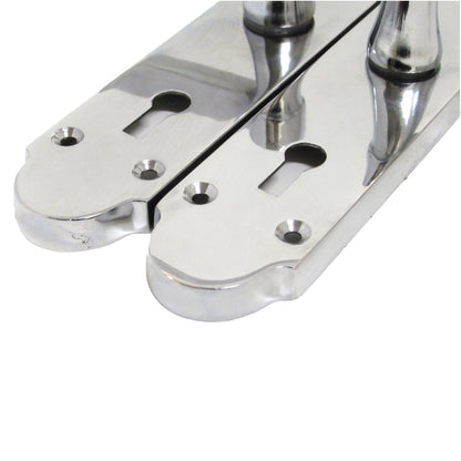 Marketplace JPG companion for Epsom Door Handle Key Lock Scroll Lever - Polished Chrome - 169mm X 40mm