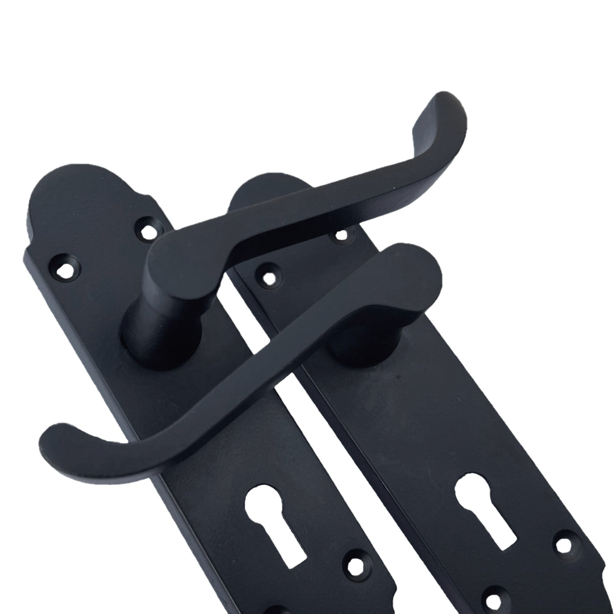 Marketplace JPG companion for Epsom Door Handle Key Lock Scroll Lever - Matt Black - 170mm X 42mm
