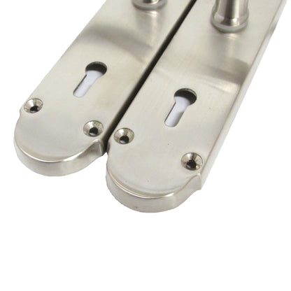 Marketplace JPG companion for Epsom Door Handles Key Lock Scroll Lever - Satin - 169mm X 40mm