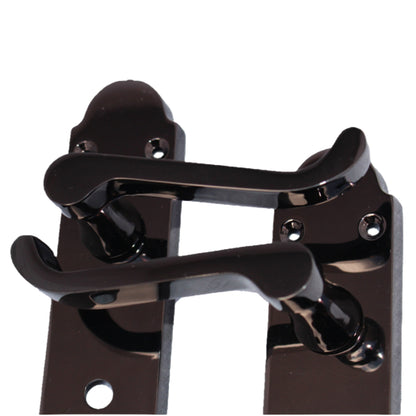 Marketplace JPG companion for Epsom Door Handle Bathroom Lock Scroll Lever - Black Nickel Pack