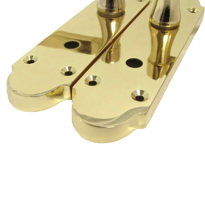 Epsom Door Handle Bathroom Lock Scroll Lever - Brass Pack Hinges