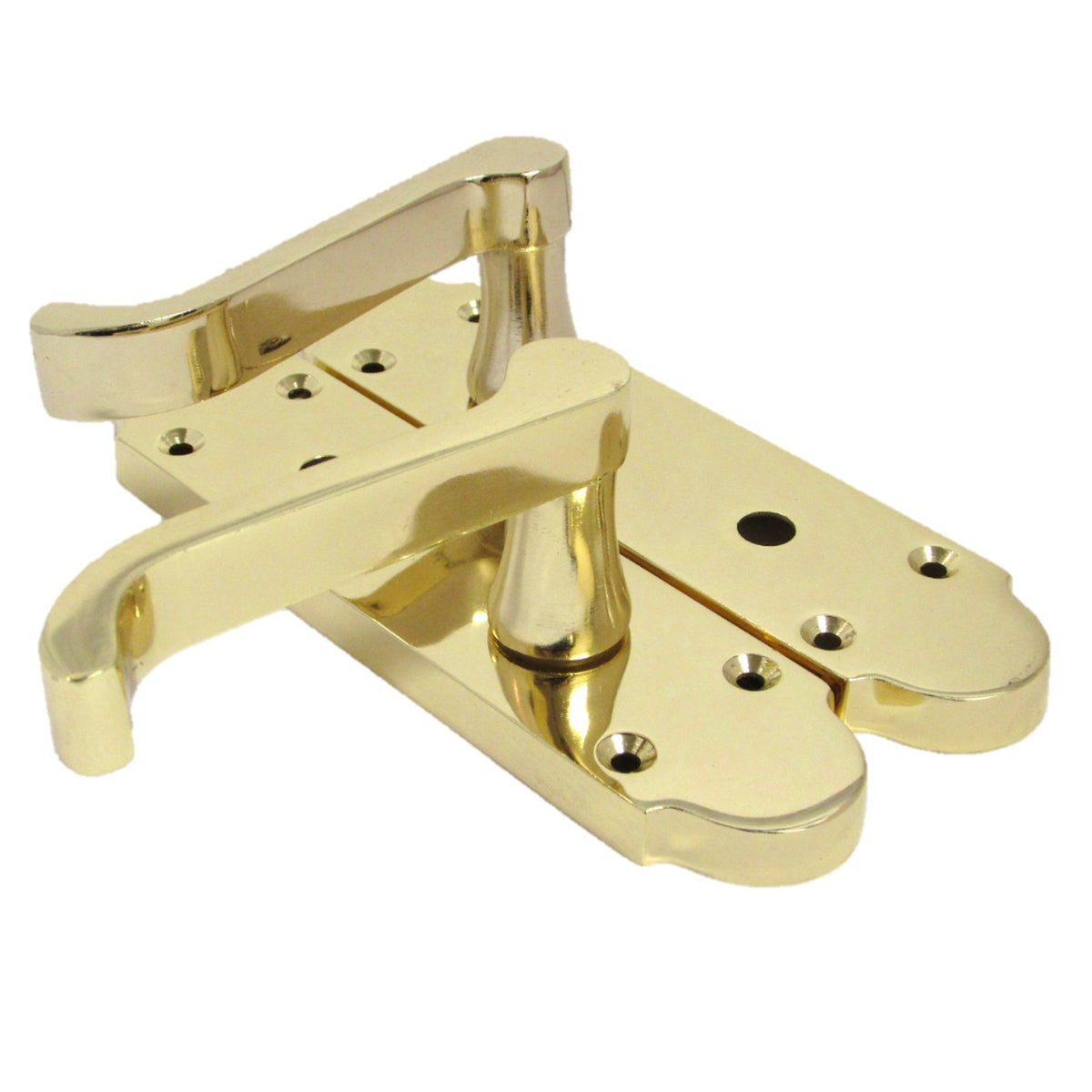 Marketplace JPG companion for Epsom Door Handle Bathroom Lock Scroll Lever - Brass Pack