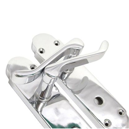 Marketplace JPG companion for Epsom Door Handle Bathroom Lock Scroll Lever - Polished Chrome - 169mm X 40mm