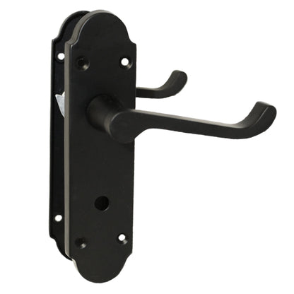 Marketplace JPG companion for Epsom Door Handle Bathroom Lock Scroll Lever - Matt Black Pack