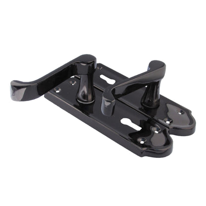 Marketplace JPG companion for Ashford Door Handle Key Lock Scroll Lever - Black Nickel Key Lock Pack