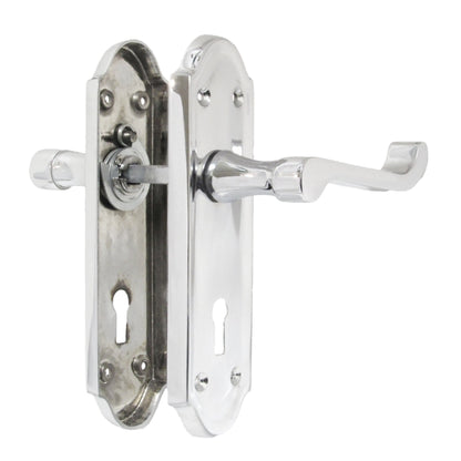 Marketplace JPG companion for Ashford Door Handle Key Lock Scroll Lever - Chrome Key Lock Pack