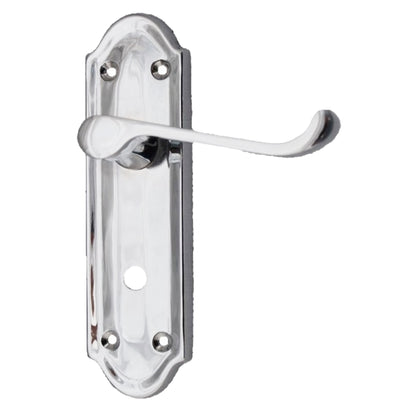 Marketplace JPG companion for Ashford Door Handle Bathroom Lock Scroll Lever - Chrome Bath Pack
