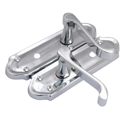 Marketplace JPG companion for Ashford Door Handle Bathroom Lock Scroll Lever - Chrome - 47mm