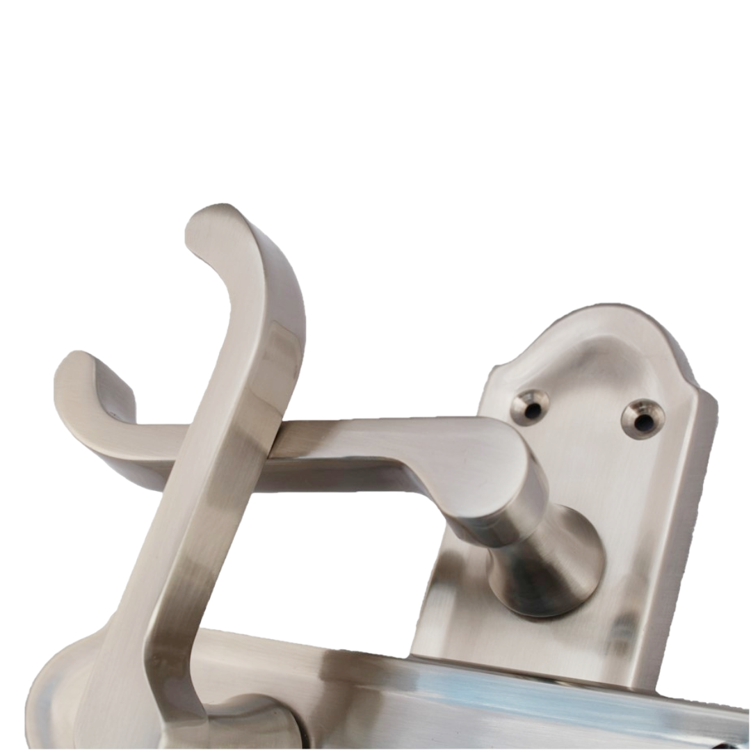 Ashford Door Handle Key Lock Scroll Lever - Satin Key Lock Pack