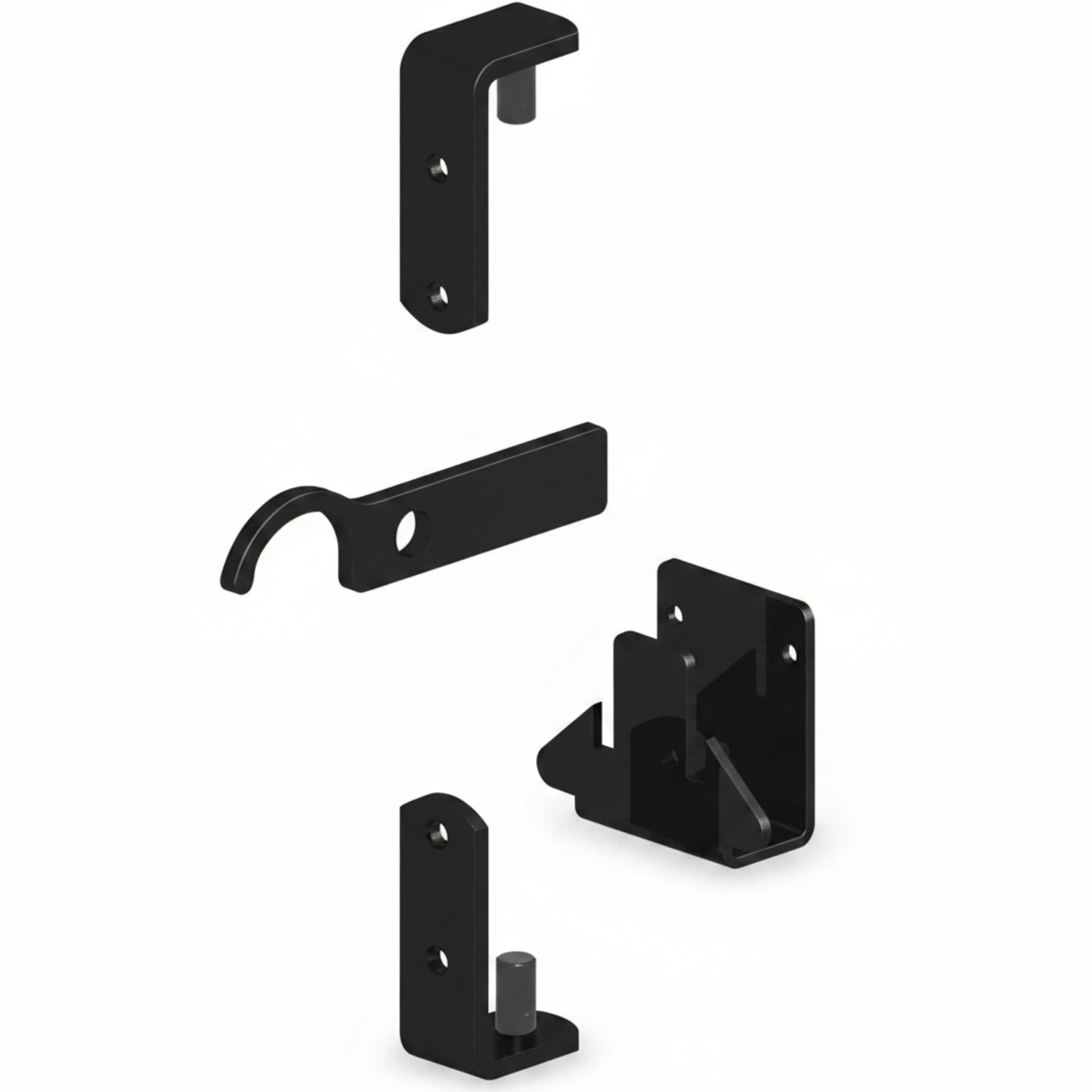 Black Wrought Iron Gate Hinge Fixing Kit – Default Title