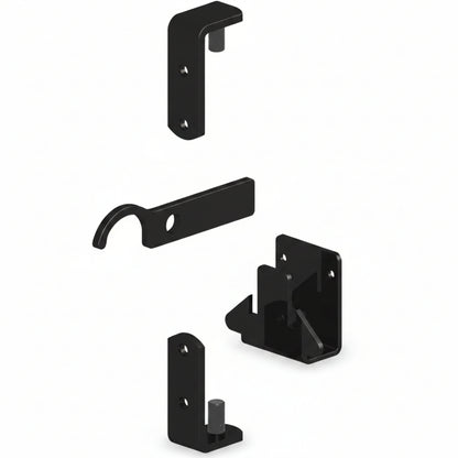 Black Wrought Iron Gate Hinge Fixing Kit – Default Title