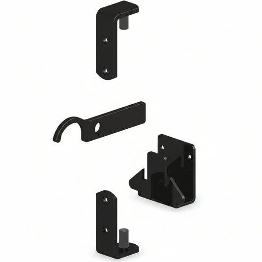 Black Wrought Iron Gate Hinge Fixing Kit – Default Title
