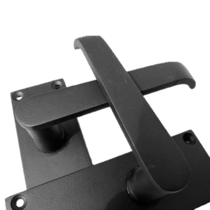 Marketplace JPG companion for Door Handles Victorian Straight Lever Matt Black Hinges & Latch Pack Set 120 X 42mm - 3"