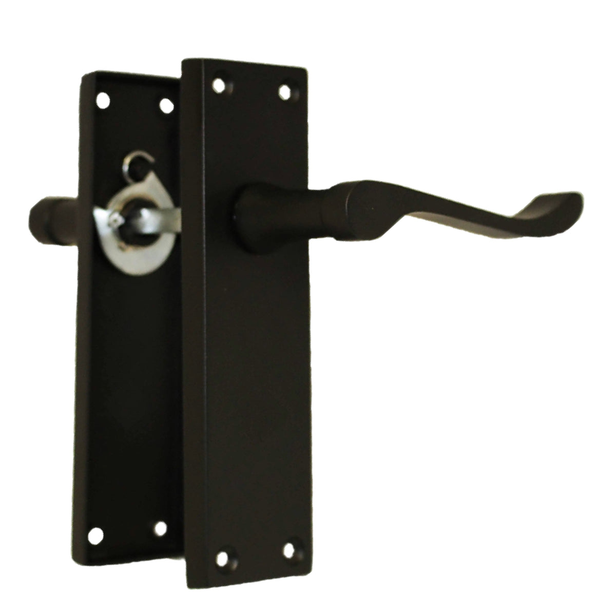 Marketplace JPG companion for Door Handles Victorian Scroll Lever Latch - Matt Black Pack Hinges 150 X 40mm