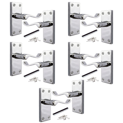 Marketplace JPG companion for Multipack Victorian Scroll Latch Door Handle - Chrome 1-8 Pairs - 118mm