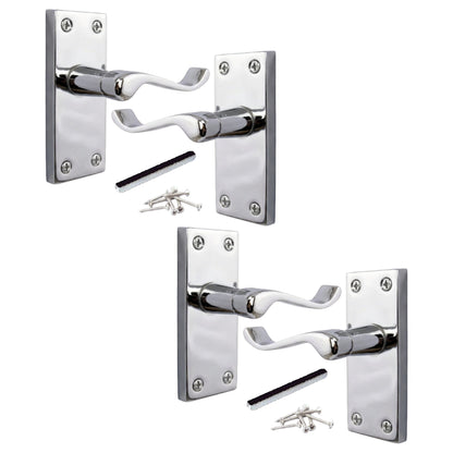 Marketplace JPG companion for Multipack Victorian Scroll Latch Door Handle - Chrome 1-8 Pairs - 118mm
