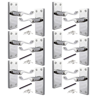 Marketplace JPG companion for Multipack Victorian Scroll Latch Door Handle - Chrome 1-8 Pairs - 118mm