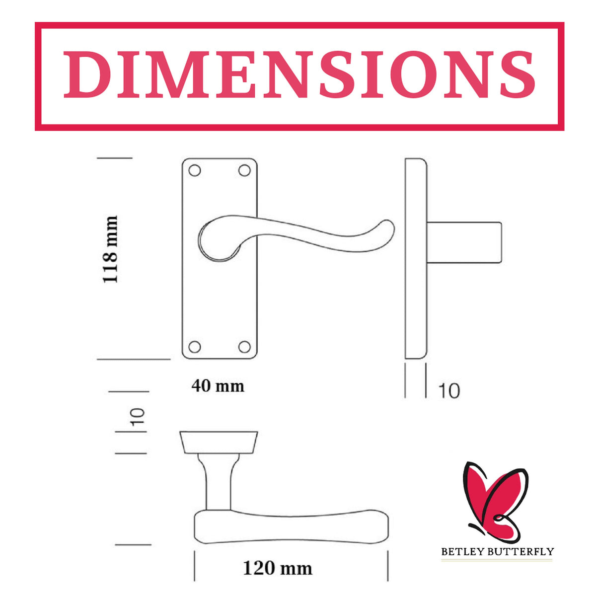 Marketplace JPG companion for Multipack Victorian Scroll Latch Door Handle - Chrome 1-8 Pairs - 118mm